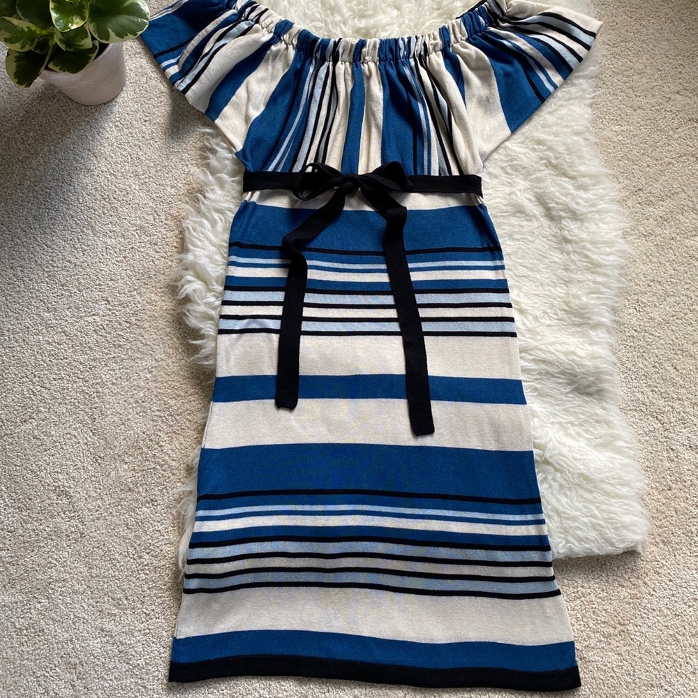 EMMA & POSH Cashmere & Silk Off-the Shoulder Dress